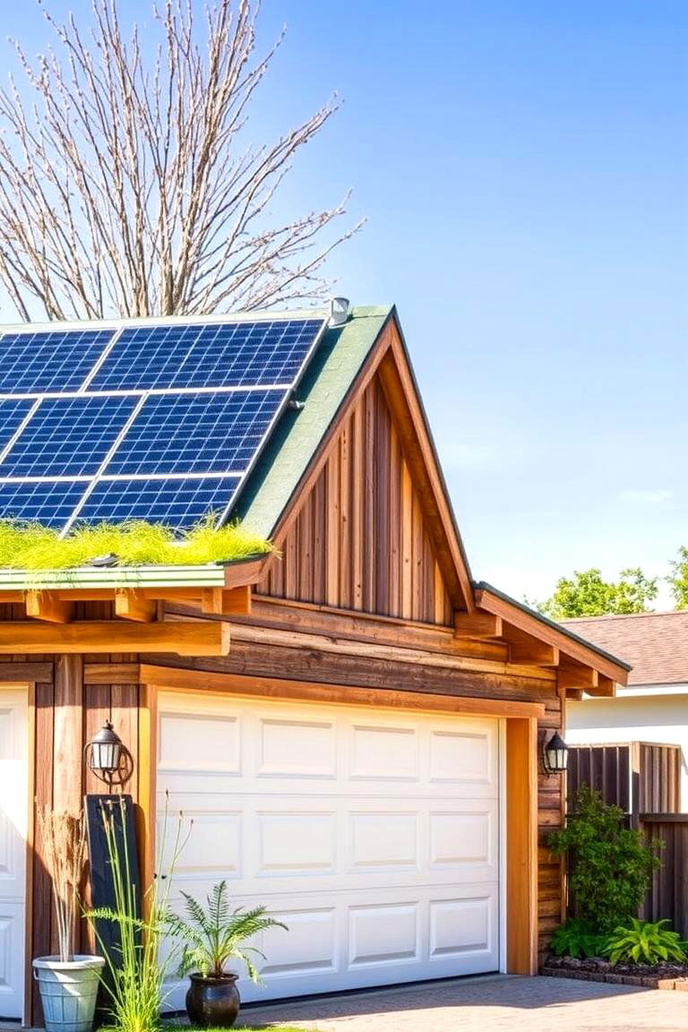 Eco Friendly Green Garage - 24 Detached Garage Ideas