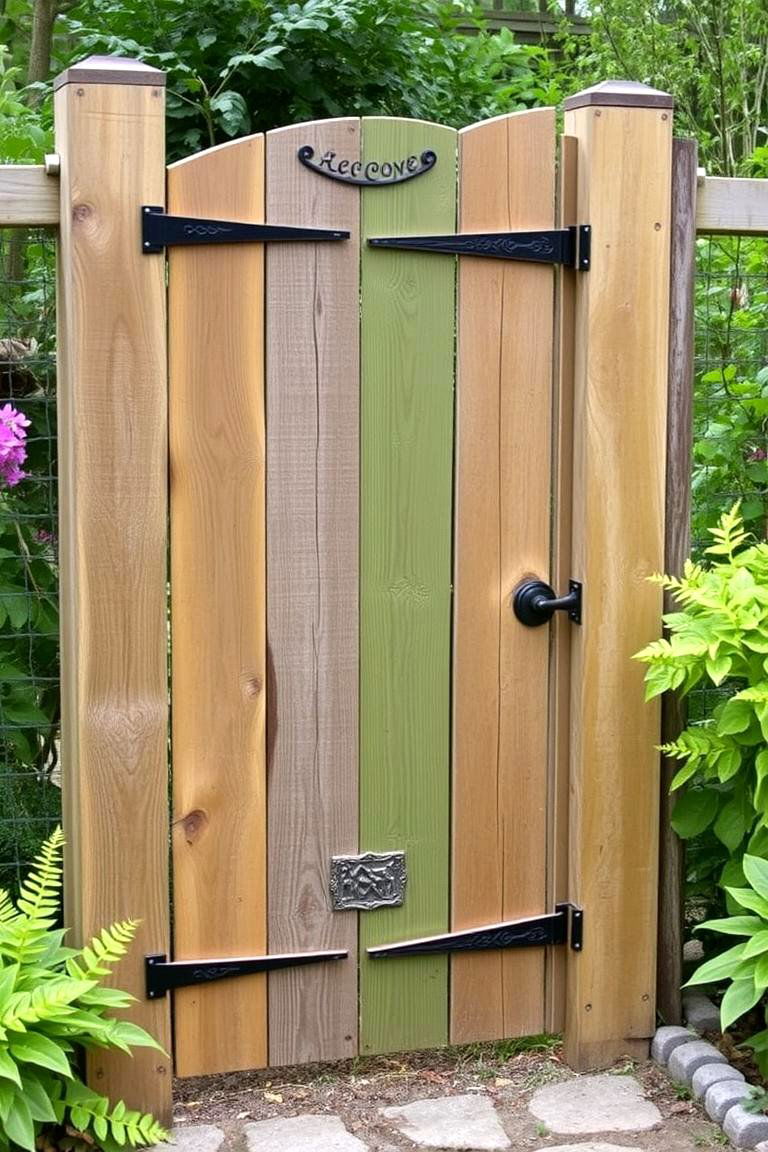 Eco Friendly Green Garden Gate - 24 Driveway Gate Ideas