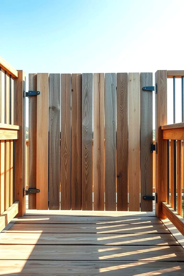 Eco Friendly Green Living Gate - 24 Deck Gate Ideas