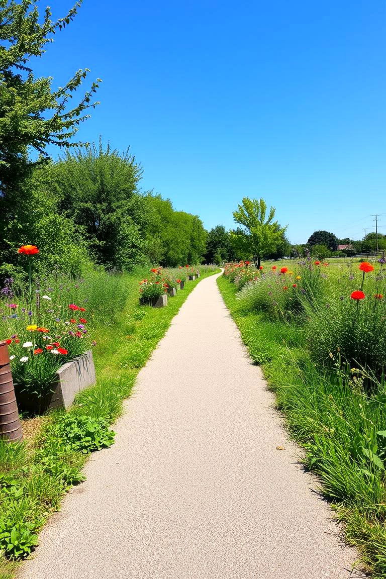 Eco Friendly Green Path - 24 Sloped Walkway Ideas