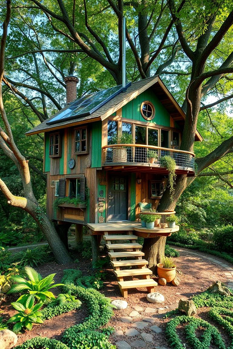 Eco Friendly Green Tree House - 24 Tree House Ideas