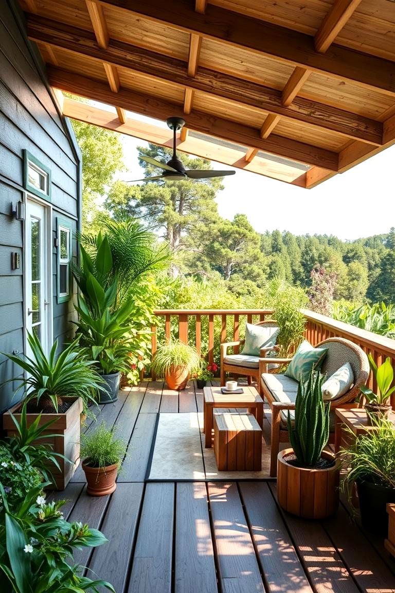 Eco Friendly Haven - 24 Deck Decorating Ideas