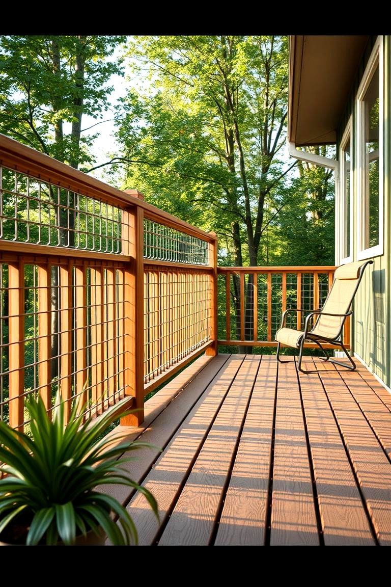 Eco Friendly Hog Wire Design - 24 Hog Wire Deck Railing Ideas
