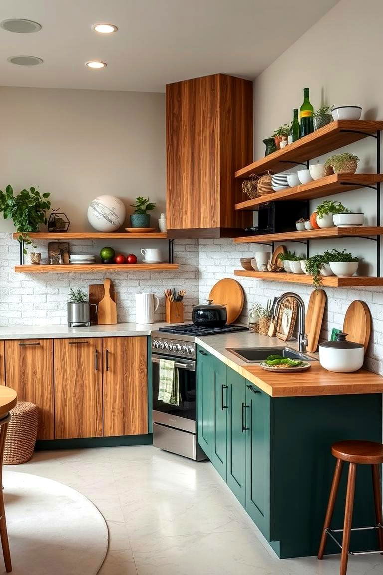 Eco Friendly Kitchen Concepts - 24 One Wall Kitchen Ideas
