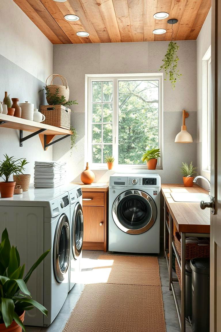 Eco Friendly Laundry Room - 24 Garage Laundry Room Ideas