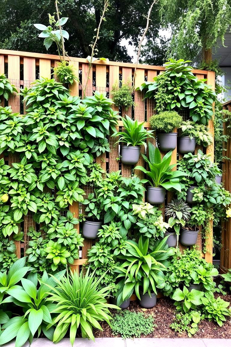 Eco Friendly Living Wall - 24 Decorative Fence Ideas