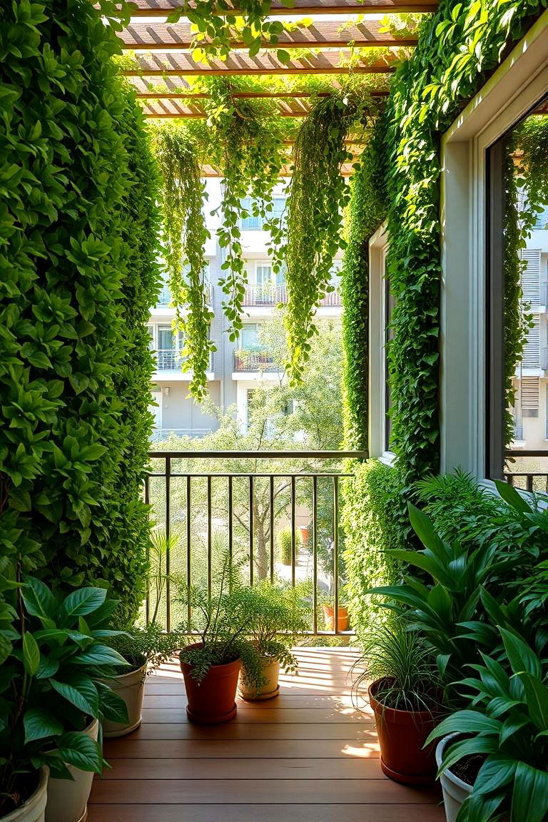 Eco Friendly Living Walls - 24 Balcony Shade Ideas