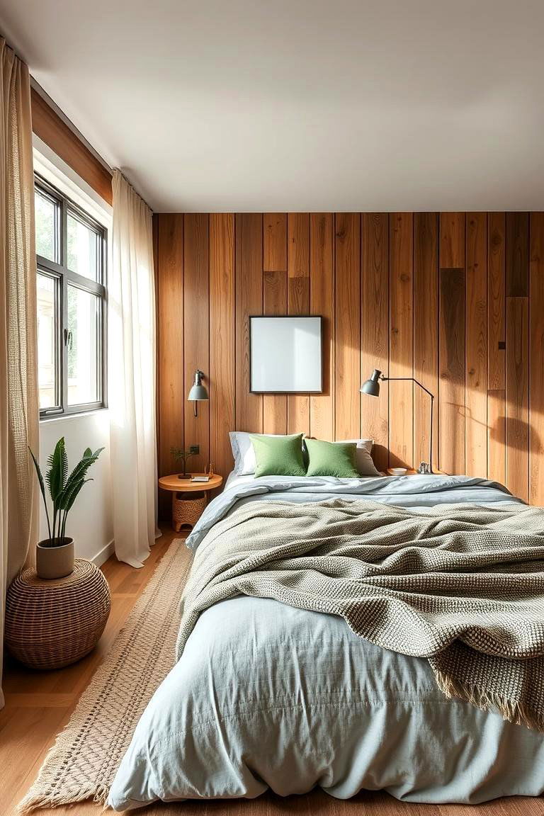 Eco Friendly Materials - 24 Green and Grey Bedroom Ideas