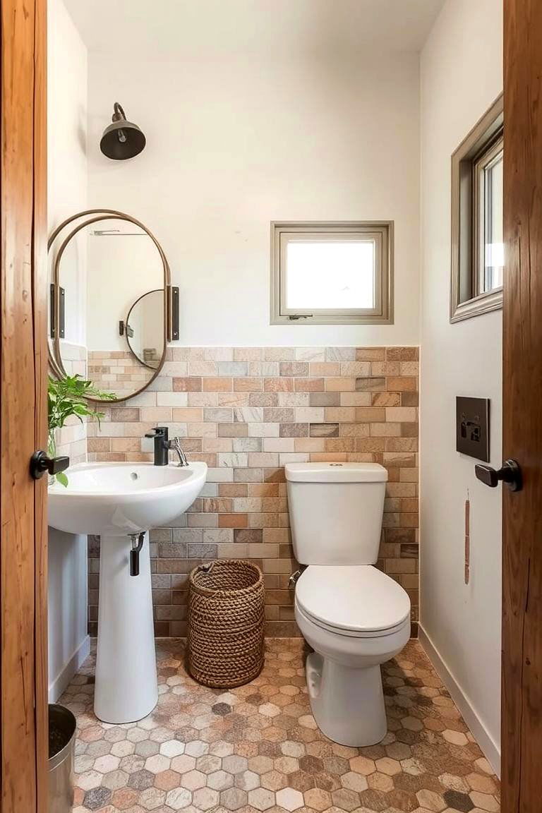Eco Friendly Materials for Sustainability - 24 Small Powder Room Ideas