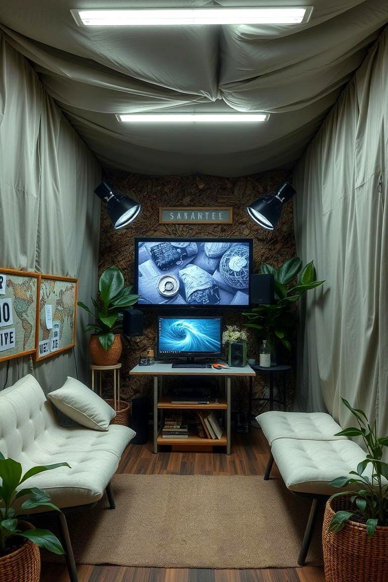 Eco Friendly Media Space - 24 Small Media Room Ideas