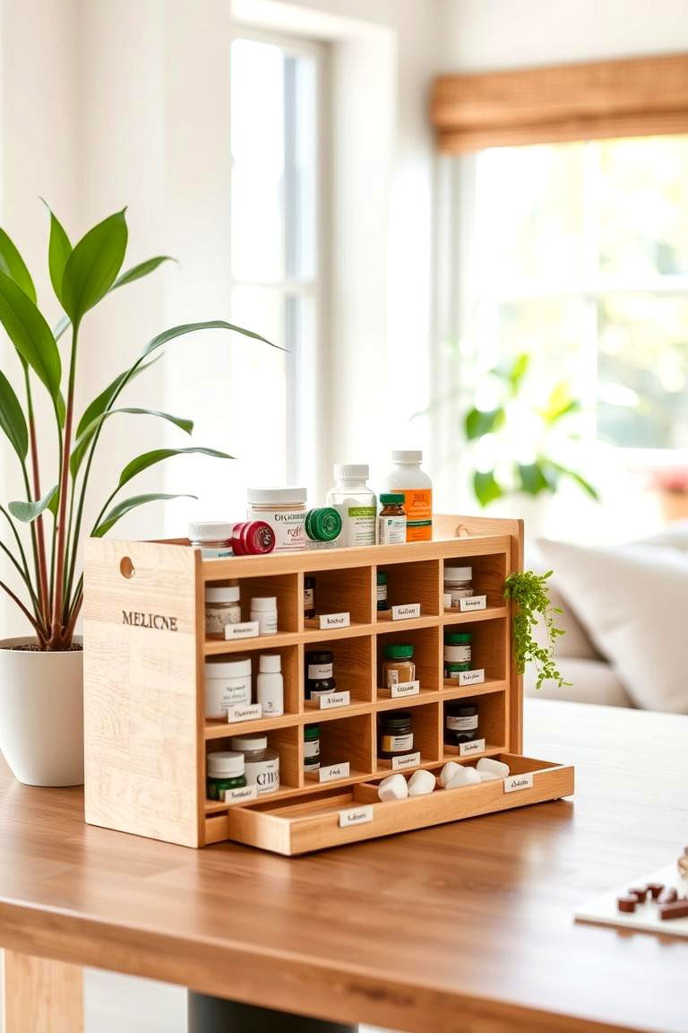 Eco Friendly Medicine Organizer - 24 Medicine Storage Ideas