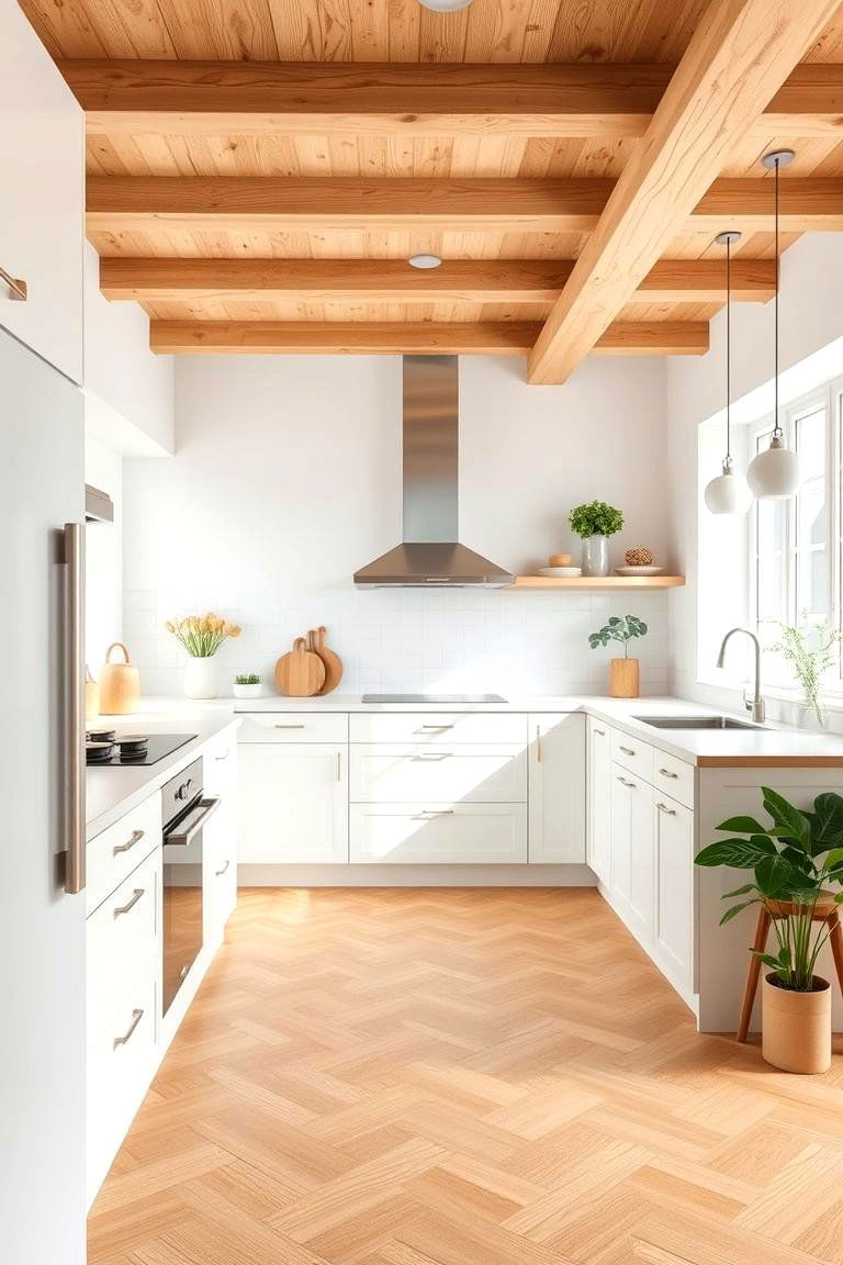 Eco Friendly Modern Look - 24 Linoleum Kitchen Flooring Ideas