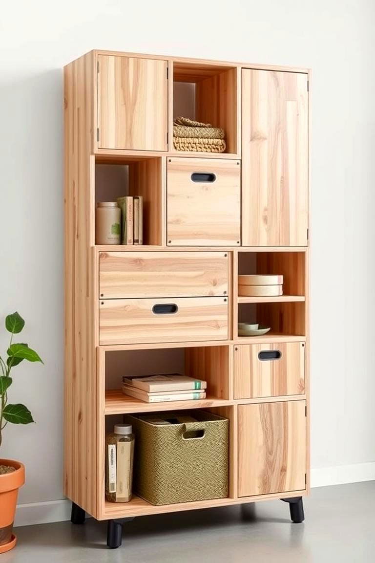 Eco Friendly Modular Storage - 24 Garbage Can Storage Ideas