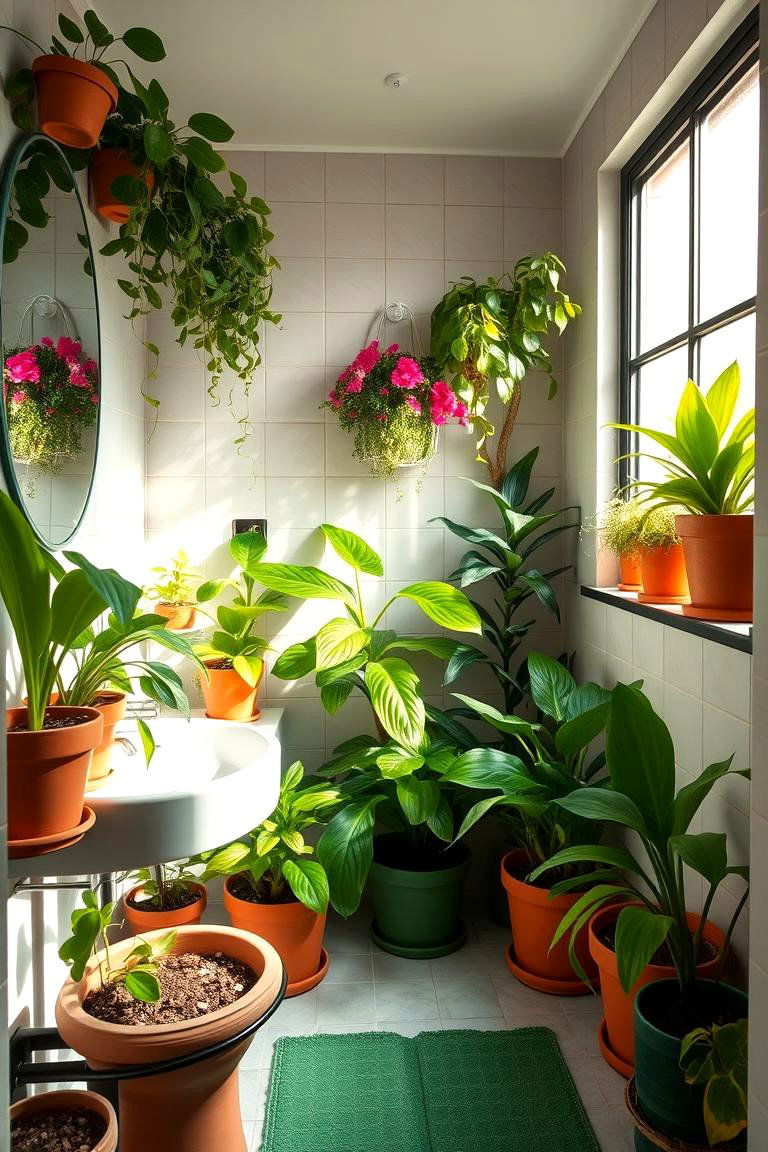Eco Friendly Plants for a Fresh Vibe - 24 Small Green Bathroom Ideas