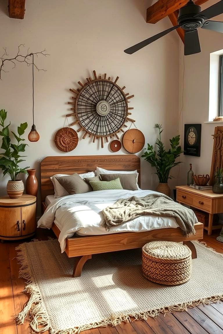 Eco Friendly Reclaimed Decor - 24 Colorful Boho Bedroom Ideas