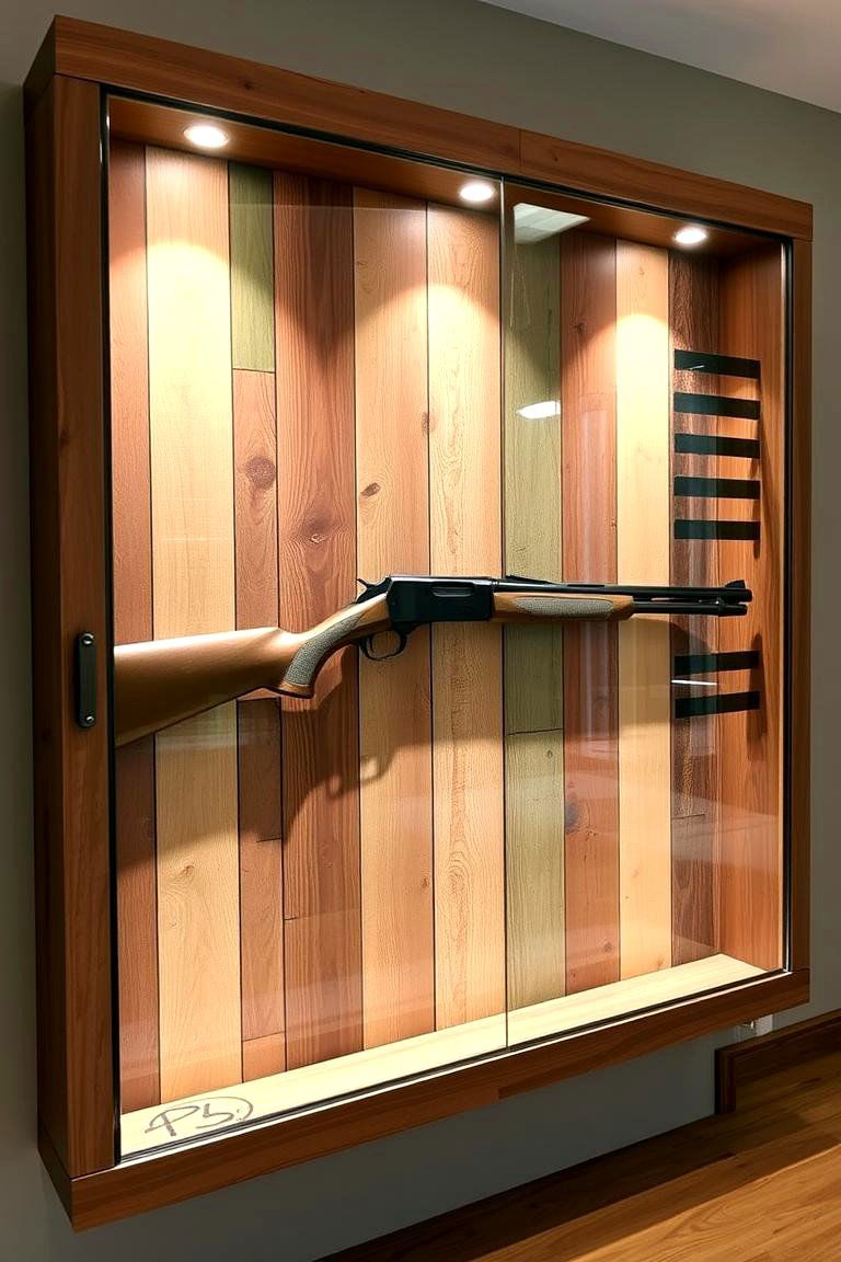 Eco Friendly Reclaimed Materials Gun Wall - 24 Gun Wall Ideas