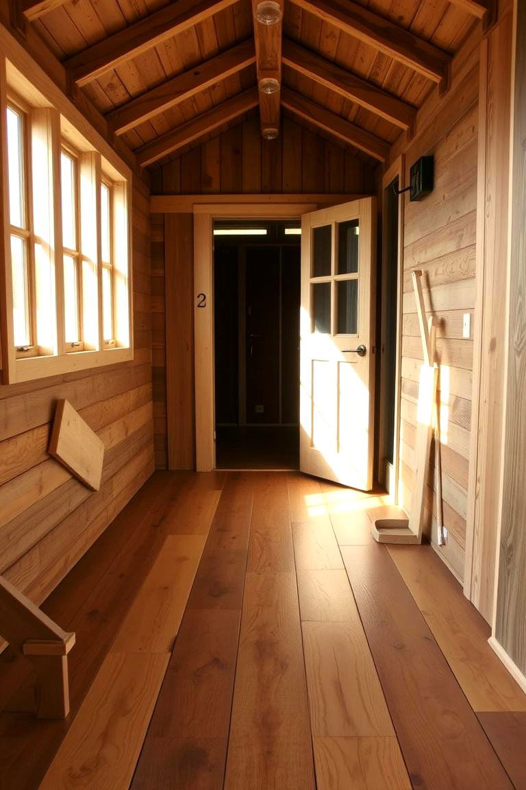 Eco Friendly Reclaimed Wood - 24 Shed Floor Ideas