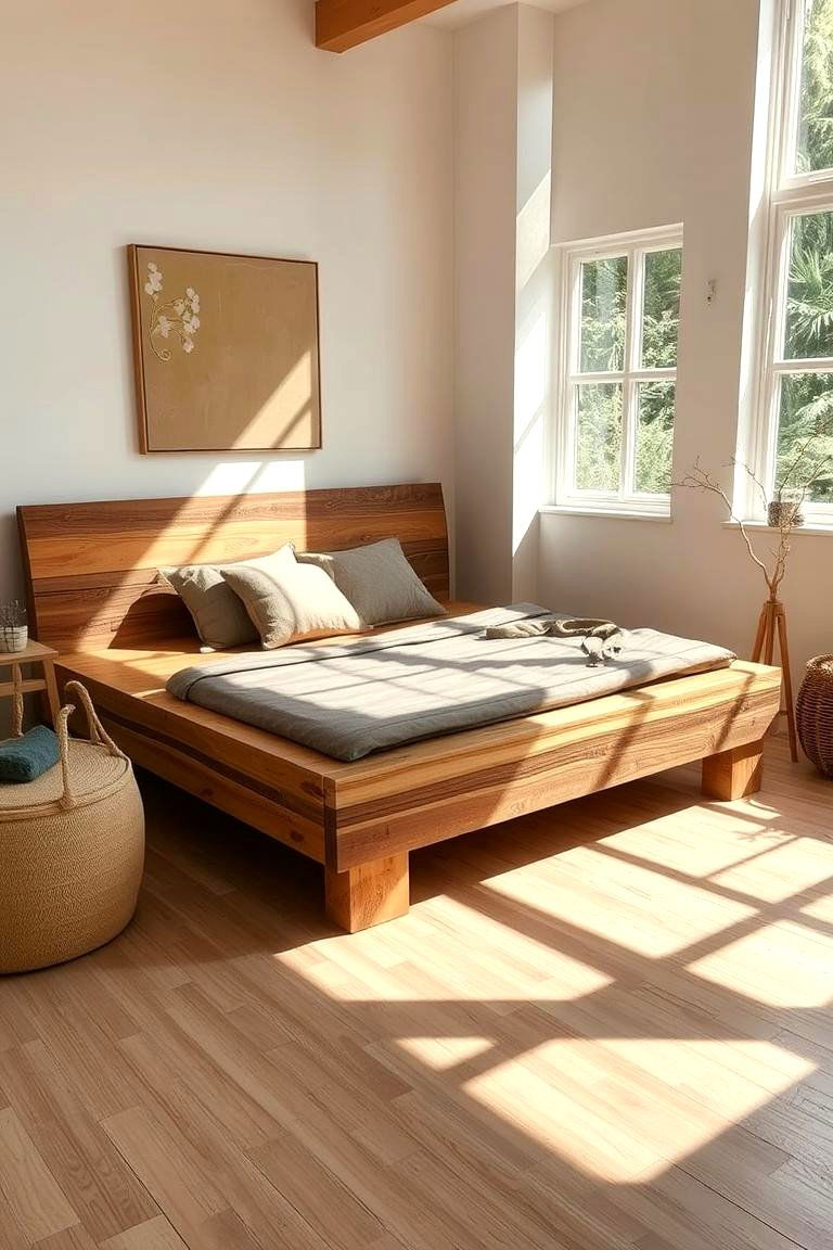 Eco Friendly Reclaimed Wood Bed - 24 Unique Bed Design Ideas