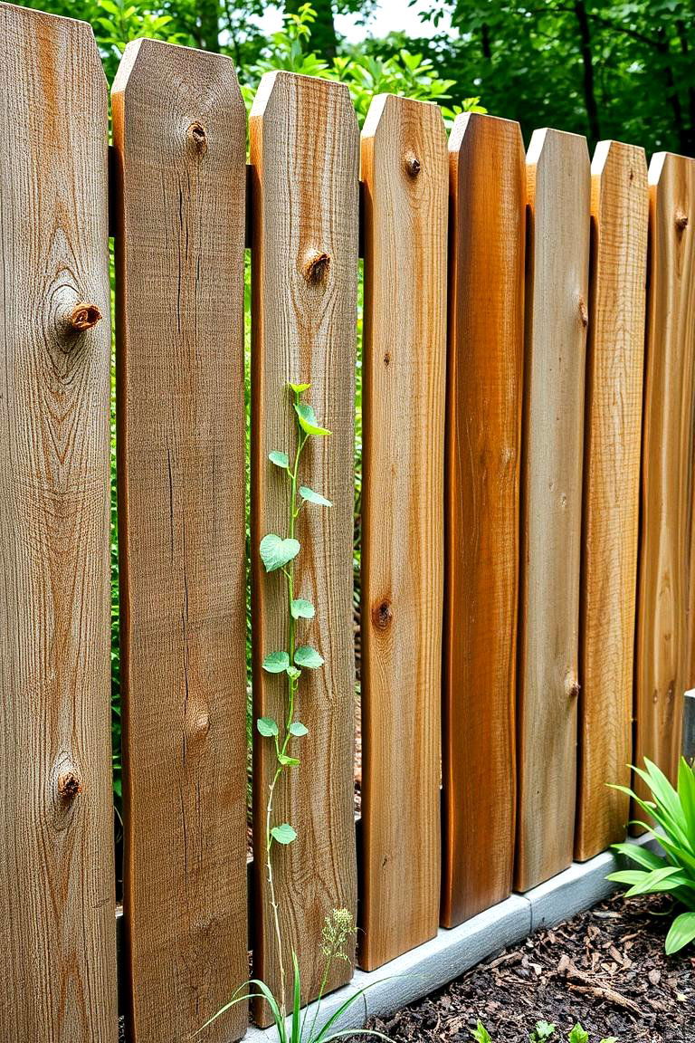 Eco Friendly Reclaimed Wood Fence - 24 Board on Board Fence Ideas