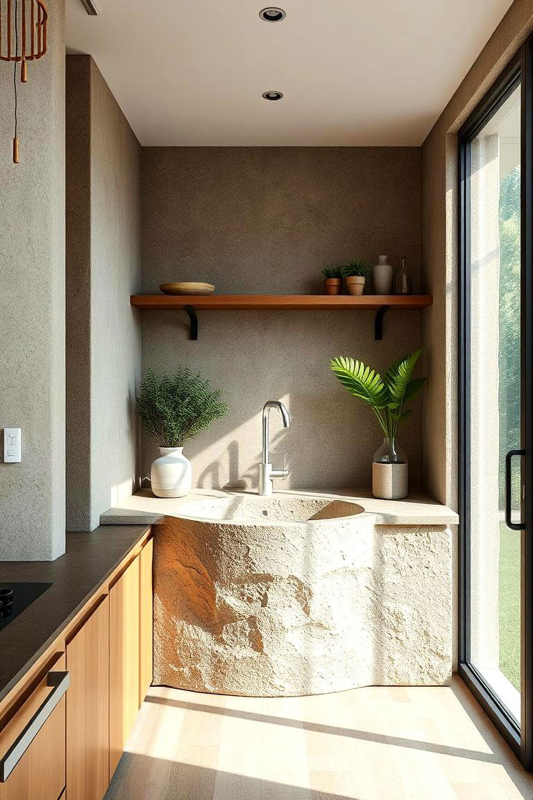 Eco Friendly Recycled Material Sink - 24 Corner Kitchen Sink Ideas
