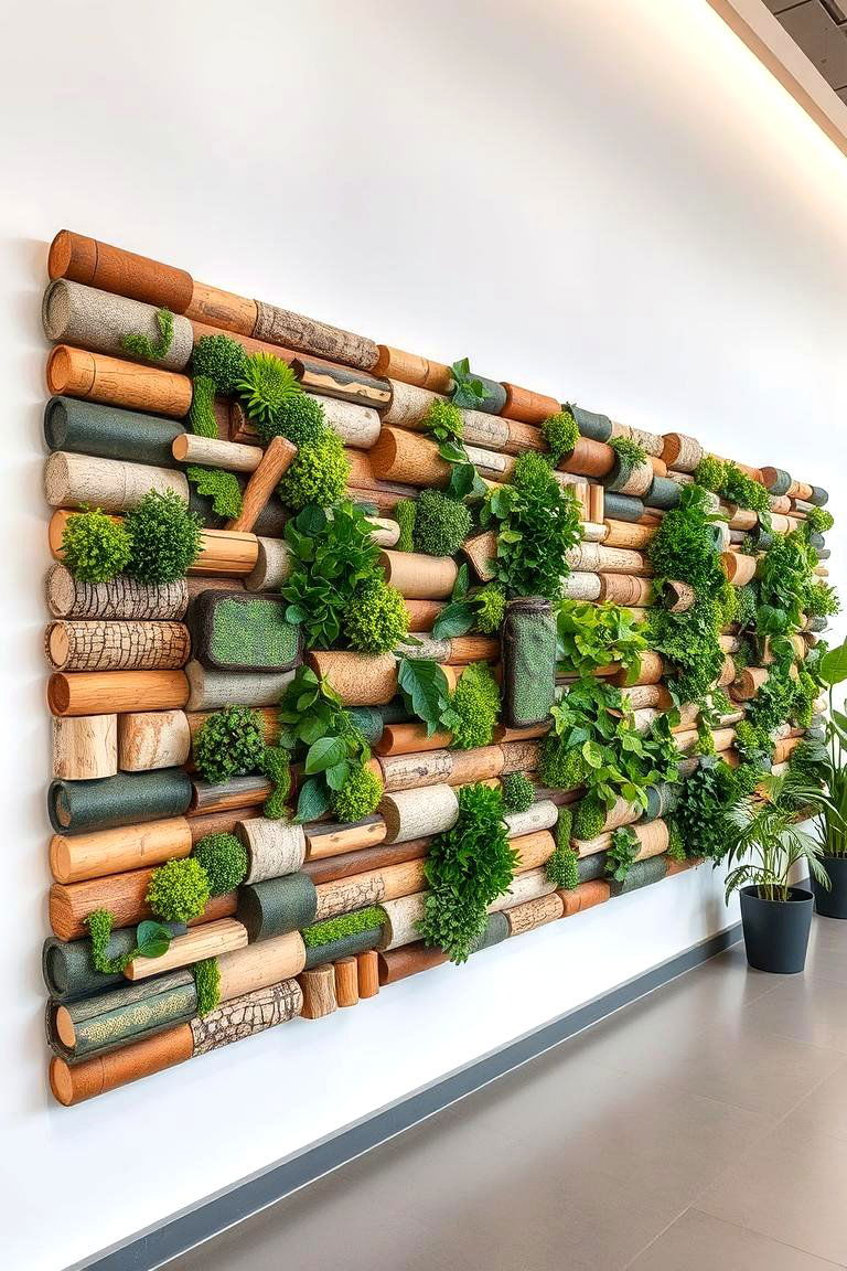 Eco Friendly Recycled Materials - 24 Outdoor Wall Decor Ideas