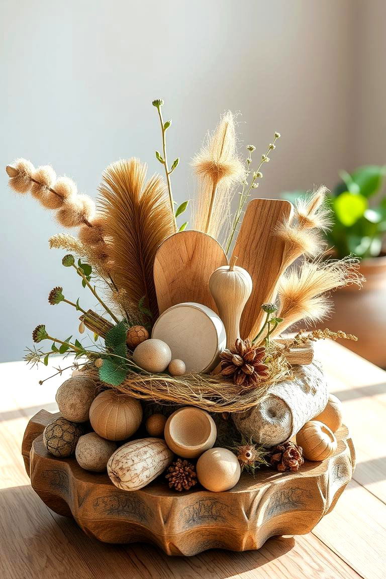 Eco Friendly Recycled Materials Centerpiece - 24 Centerpiece Ideas
