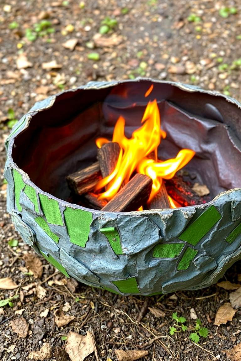 Eco Friendly Recycled Metal Fire Pit - 24 Metal Fire Pit Ideas