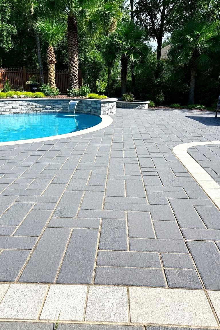 Eco Friendly Recycled Pavers - 24 Pavers Around Pool Ideas