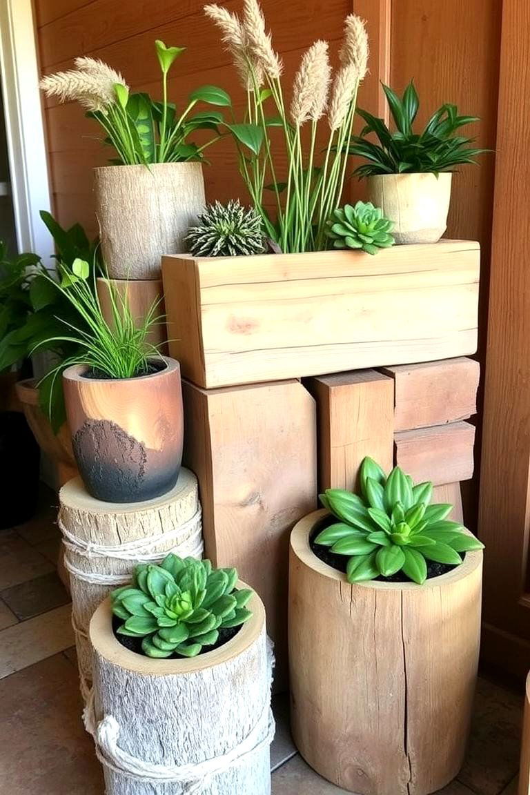 Eco Friendly Recycled Planter Display - 24 Garden Centerpiece Ideas