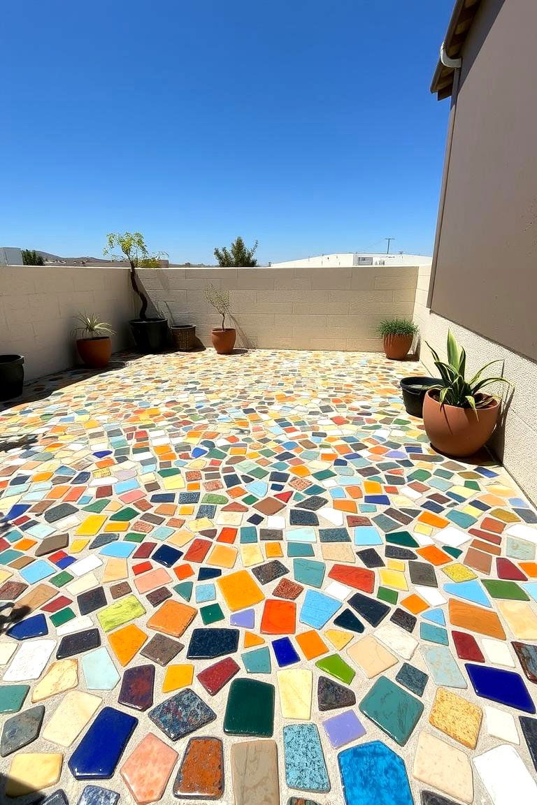 Eco Friendly Recycled Tiles - 24 patio tile ideas