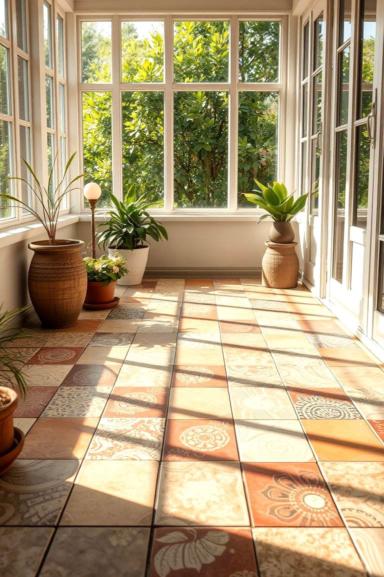 Eco Friendly Recycled Tiles - 24 Sunroom Tile Floor Ideas
