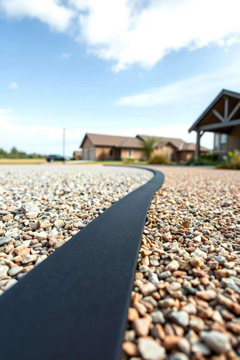 Eco Friendly Rubber Edging - 24 Gravel Driveway Edging Ideas