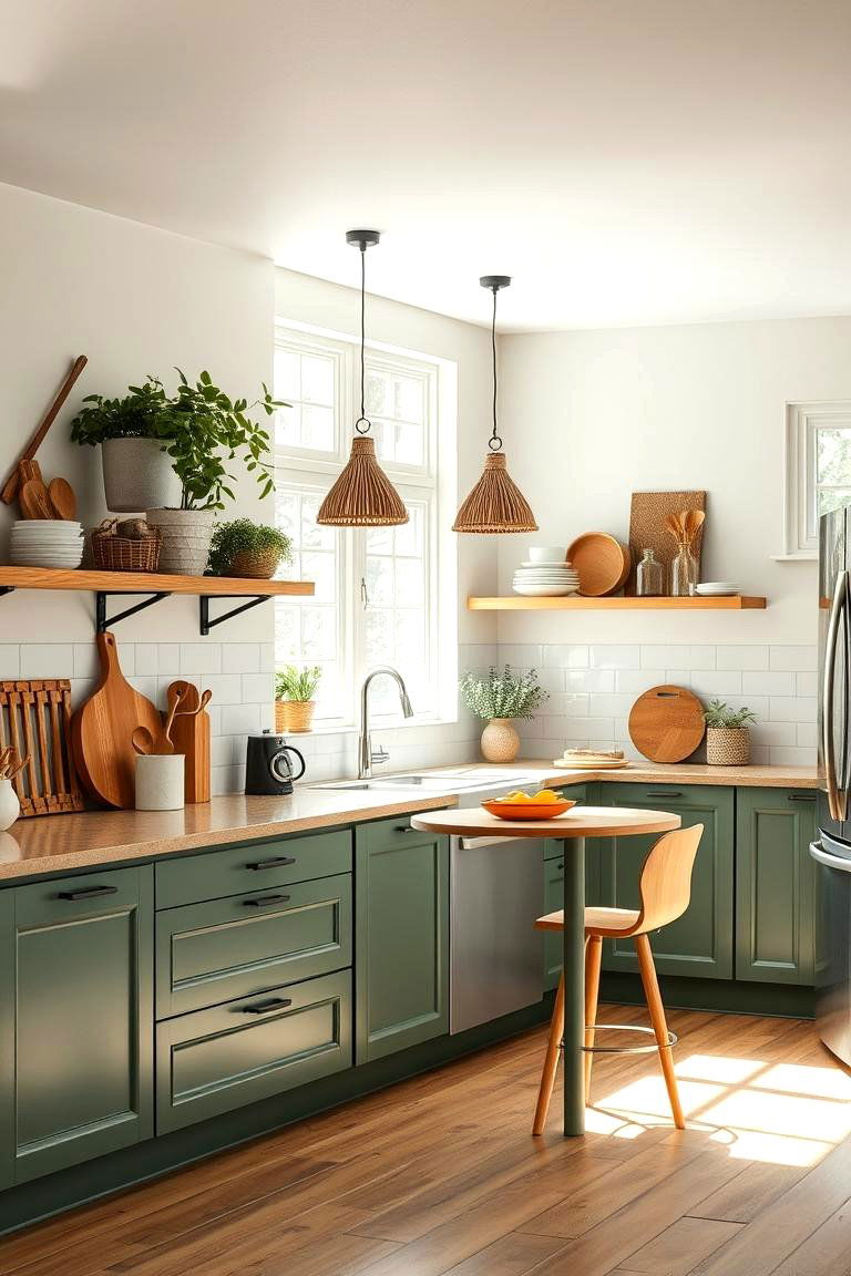 Eco Friendly Sage Green Elements - 24 Sage Green Kitchen Ideas