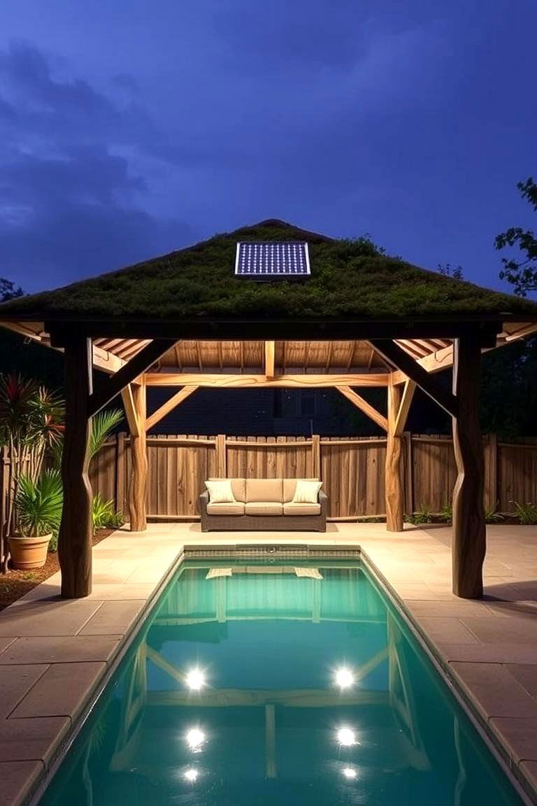 Eco Friendly Sanctuary Gazebo - 24 Pool Gazebo Ideas
