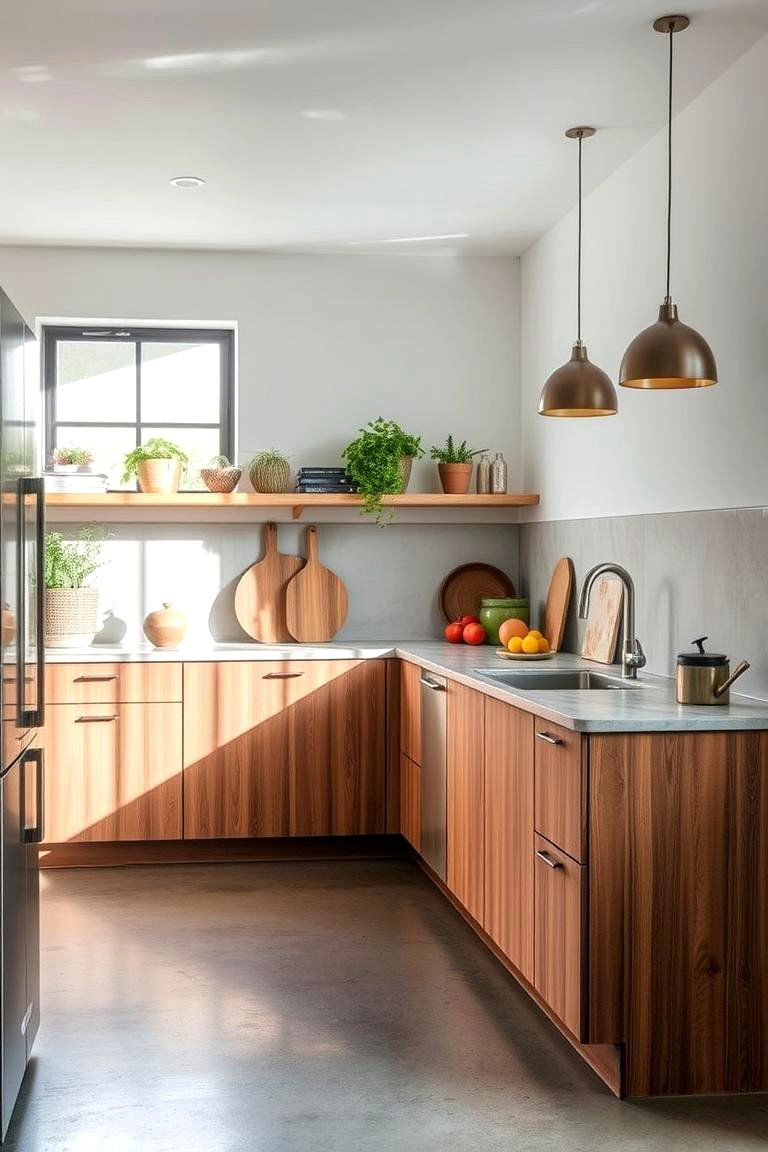 Eco Friendly Sealed Concrete - 24 Concrete Floor Kitchen Ideas