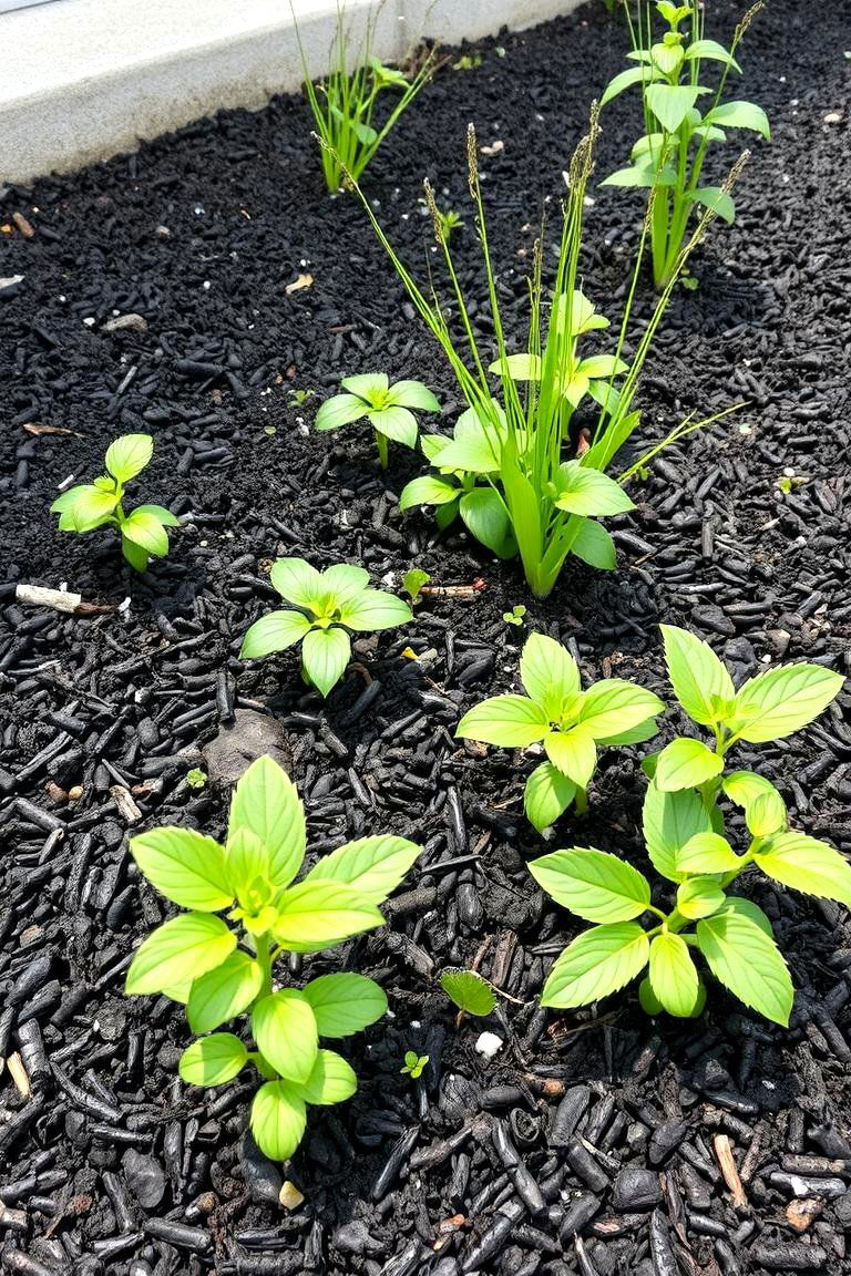 Eco Friendly Soil Protection - 24 Black Mulch Landscaping Ideas