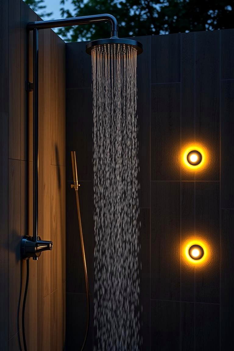 Eco Friendly Solar Accent Lights - 24 Shower Lighting Ideas