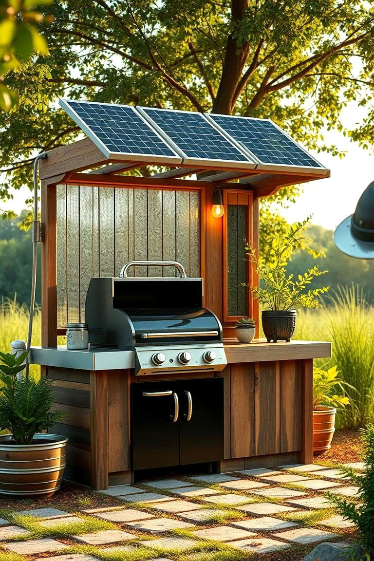 Eco Friendly Solar Powered Grill Station - 24 Grill Station Ideas