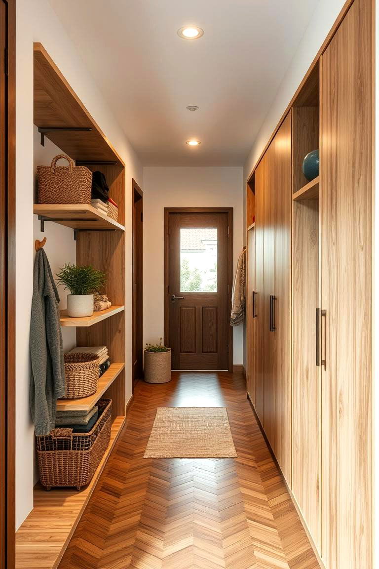 Eco Friendly Storage Solutions - 24 Green Hallway Ideas