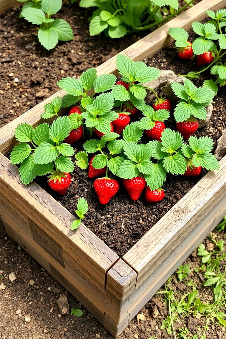Eco Friendly Strawberry Planter Using Recycled Wood - 24 Strawberry Planter Ideas