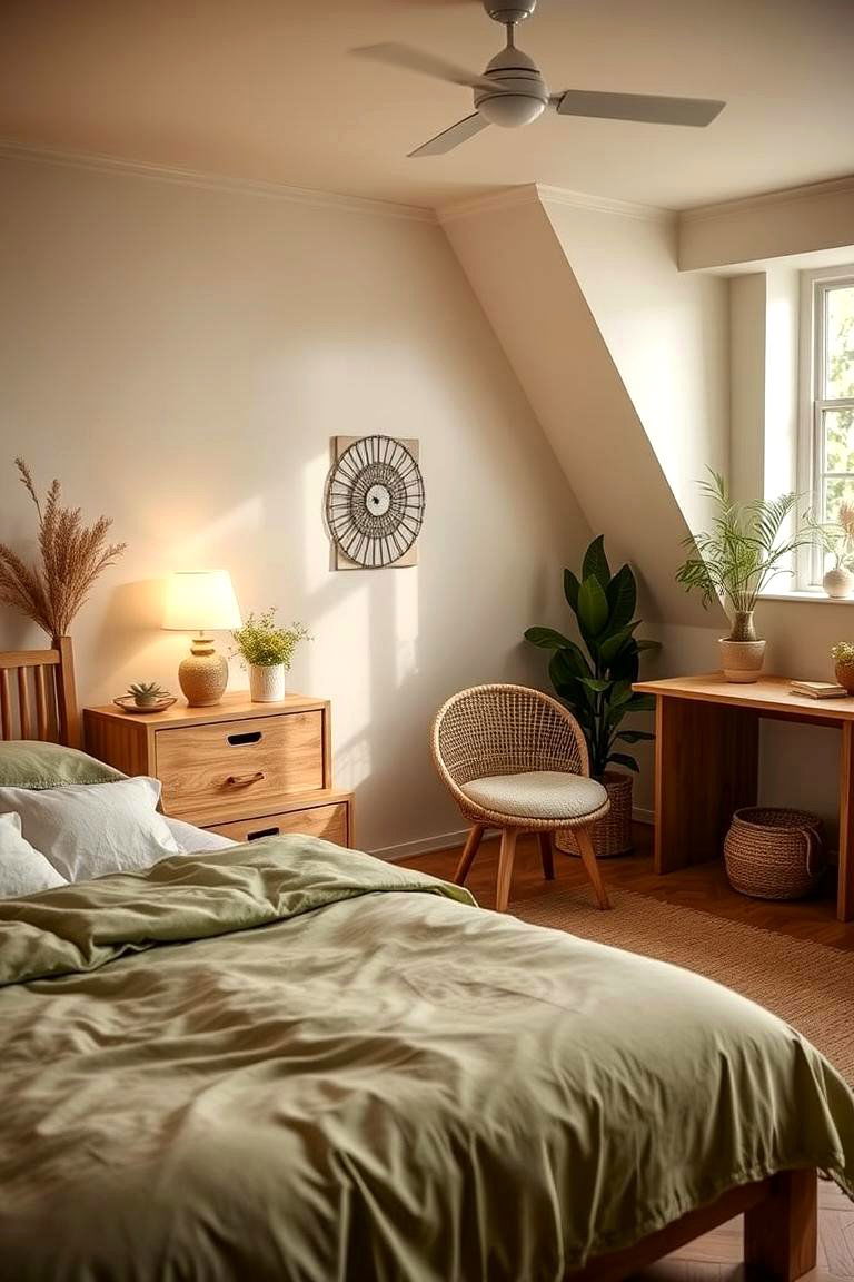 Eco Friendly Sustainability Style - 24 Green and Brown Bedroom Ideas