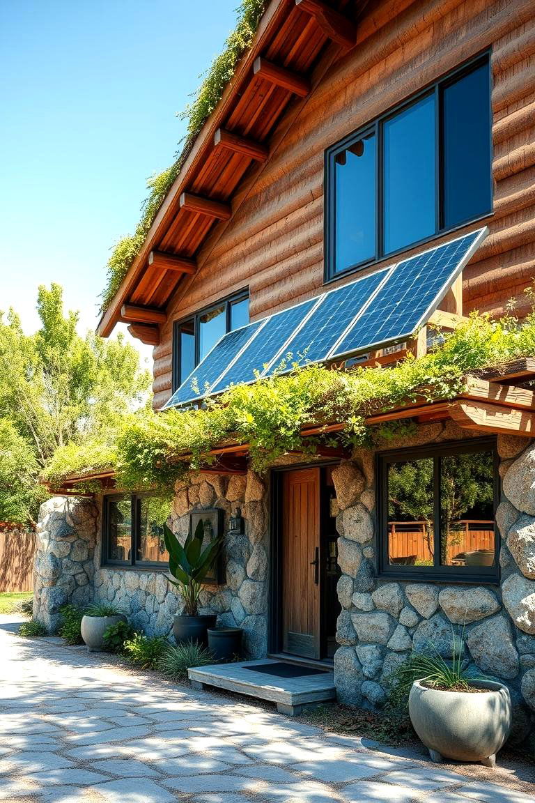 Eco Friendly Sustainable Home - 24 Aesthetic House Exterior Ideas