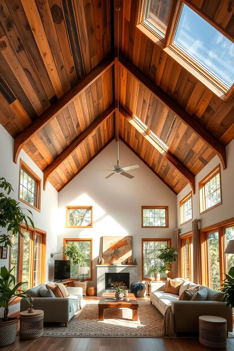 Eco Friendly Sustainable Vault - 24 Living Room Vaulted Ceiling Ideas