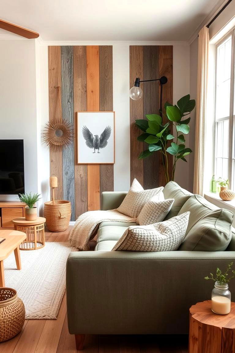 Eco Friendly and Sustainable Decor - 24 sage green couch living room ideas