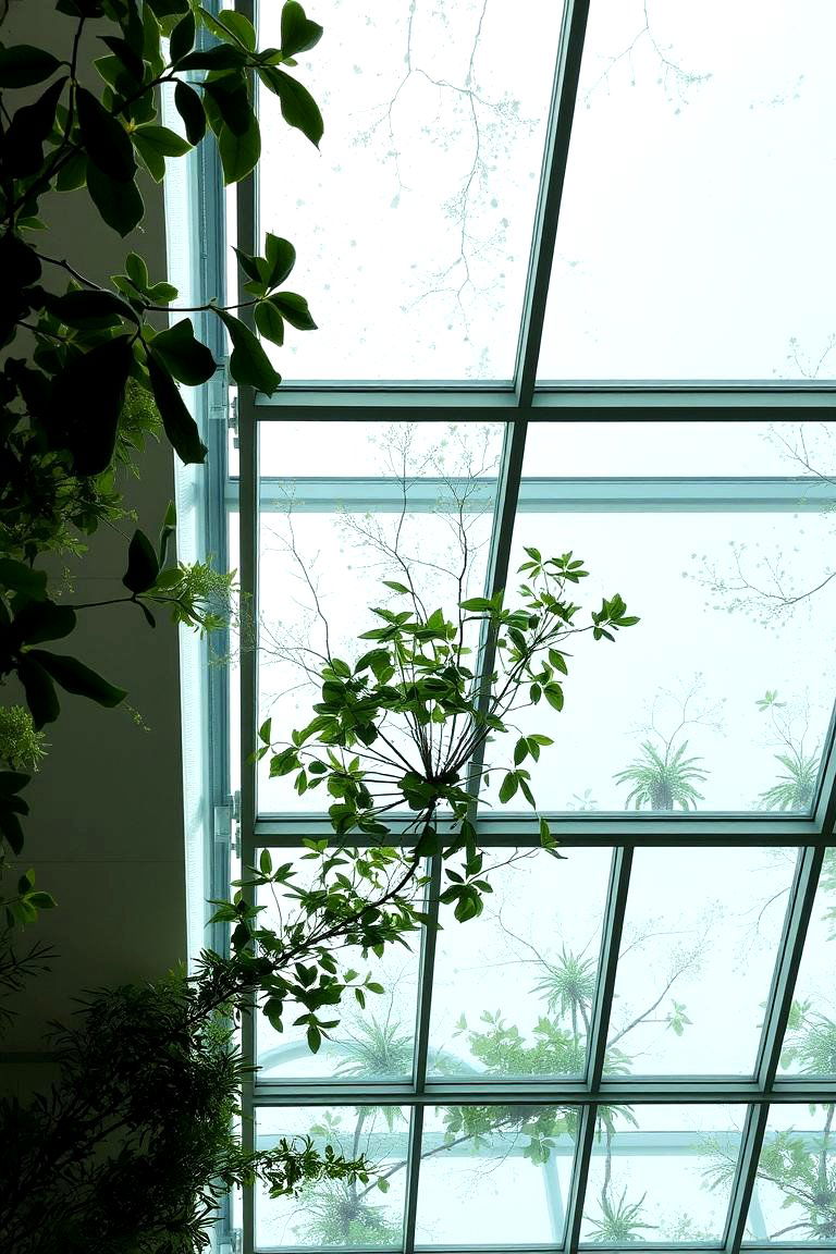 Eco Luxe Glass Terrarium Ceiling - 24 Green Ceiling Ideas