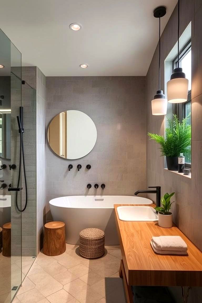 Eco Modern Aesthetics - 24 Natural Bathroom Ideas