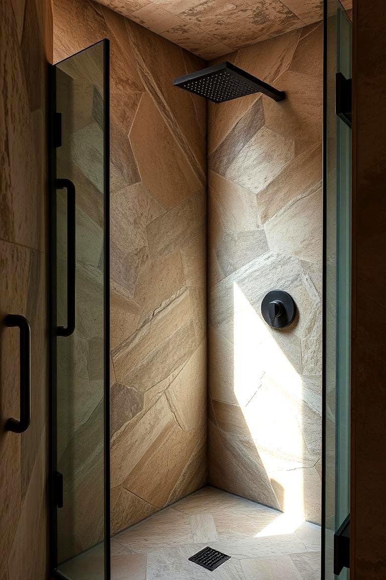 Eco Sustainable Natural Stone Shower - 24 Outdoor Shower Ideas
