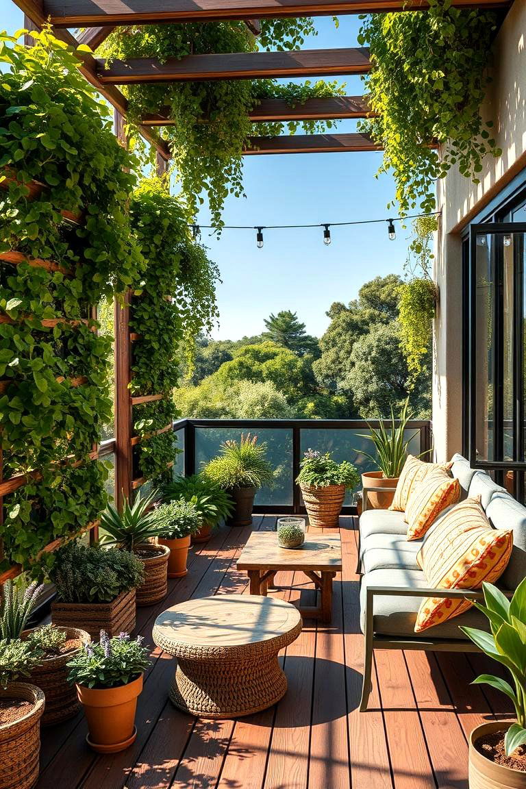 Eco friendly Green Balcony - 24 Large Balcony Ideas