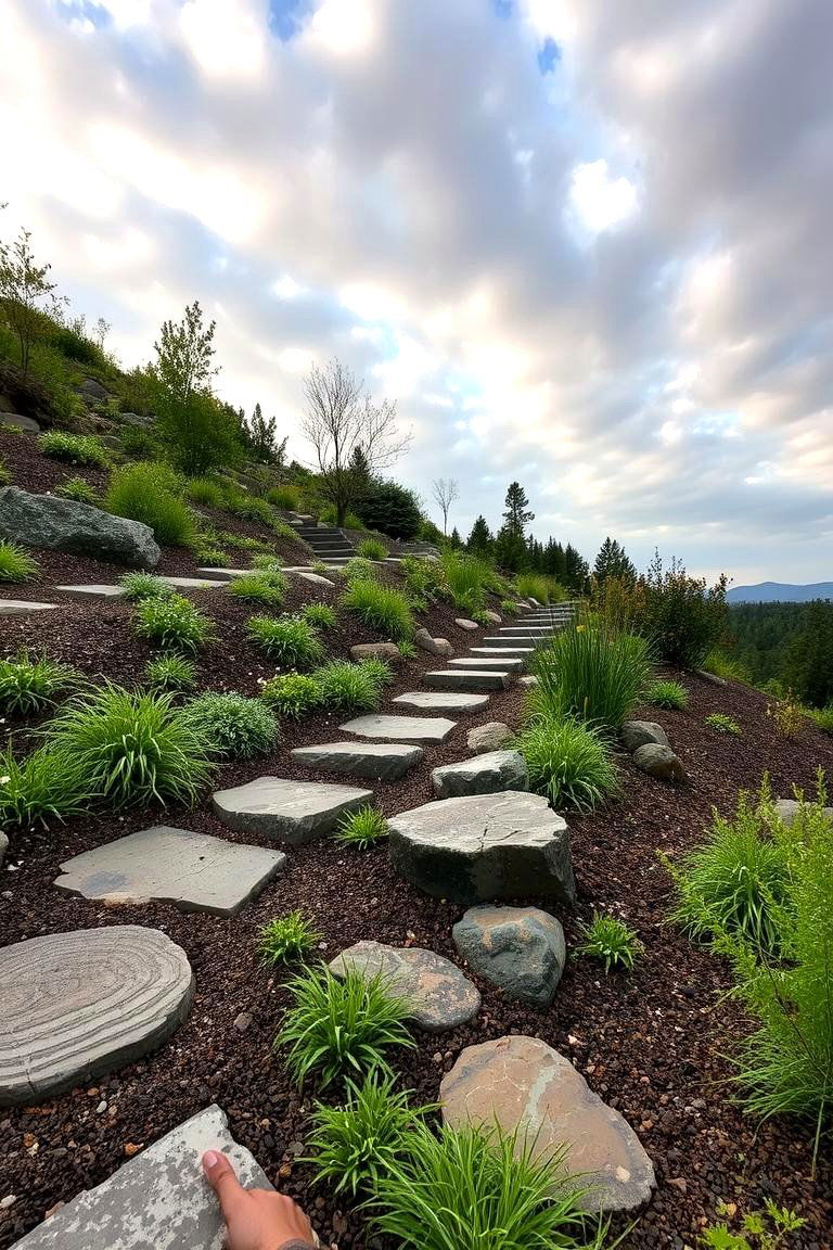 Eco friendly Rain Garden - 24 Sloped Garden Ideas