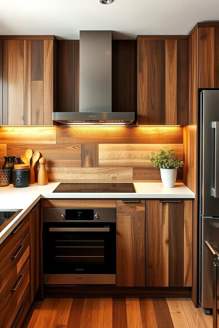 Eco friendly Reclaimed Wood Accents - 24 Greenhouse Kitchen Design Ideas